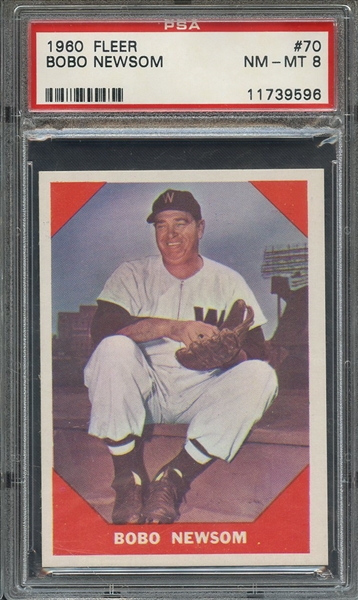 1960 FLEER 70 BOBO NEWSOM PSA NM-MT 8