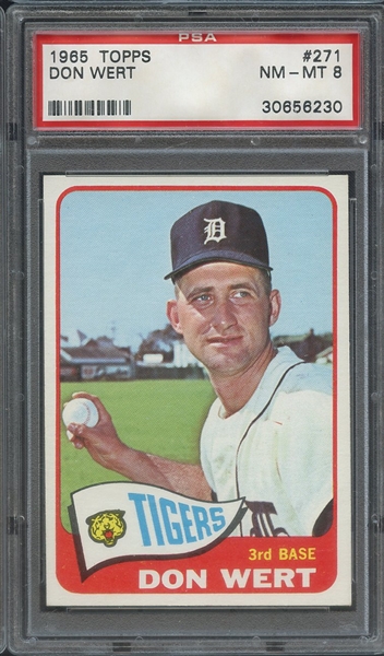 1965 TOPPS 271 DON WERT PSA NM-MT 8