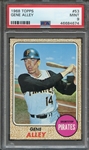 1968 TOPPS 53 GENE ALLEY PSA MINT 9