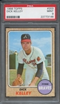 1968 TOPPS 203 DICK KELLEY PSA MINT 9
