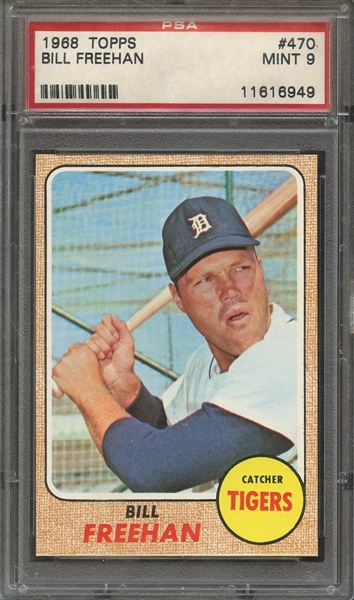 1968 TOPPS 470 BILL FREEHAN PSA MINT 9