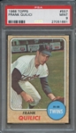 1968 TOPPS 557 FRANK QUILICI PSA MINT 9
