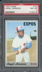 1970 TOPPS 147 ANGEL HERMOSO PSA NM-MT 8