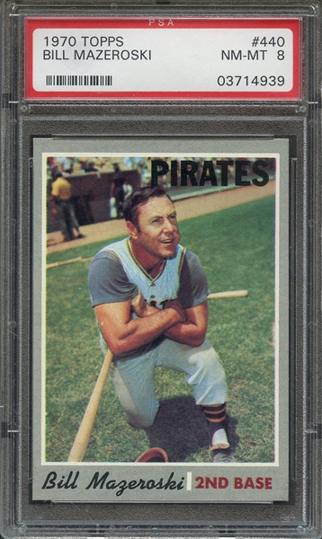 1970 TOPPS 440 BILL MAZEROSKI PSA NM-MT 8