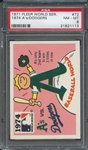 1971 FLEER WORLD SERIES (BLACK BACK) 72 1974 As/DODGERS PSA NM-MT 8