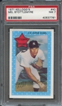 1971 KELLOGGS 40 MEL STOTTLEMYRE PSA NM 7