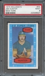 1975 KELLOGGS 44 JIM HUNTER NEW YORK PSA MINT 9