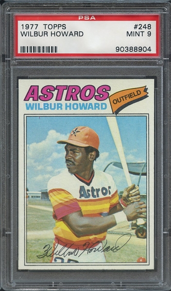 1977 TOPPS 248 WILBUR HOWARD PSA MINT 9