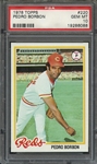 1978 TOPPS 220 PEDRO BORBON PSA GEM MT 10
