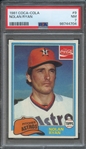 1981 COCA-COLA 9 NOLAN RYAN PSA NM 7