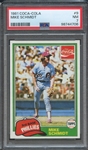1981 COCA-COLA 9 MIKE SCHMIDT PSA NM 7