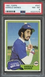 1981 TOPPS 347 HAROLD BAINES PSA NM-MT 8