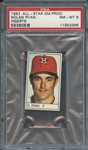 1983 ALL-STAR GAME PROGRAM INSERTS-HAND CUT NOLAN RYAN INSERTS-HAND CUT PSA NM-MT 8