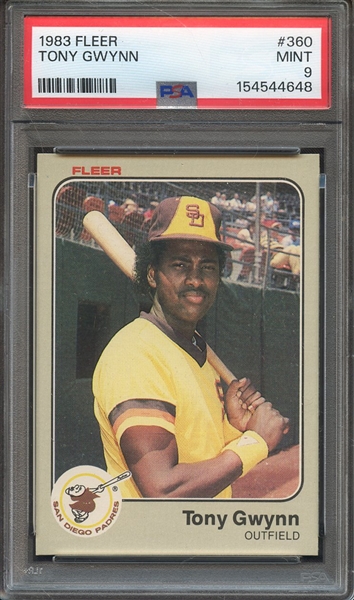 1983 FLEER 360 TONY GWYNN PSA MINT 9