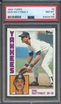 1984 TOPPS 8 DON MATTINGLY PSA NM-MT 8