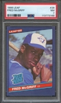 1986 LEAF 28 FRED McGRIFF PSA NM 7