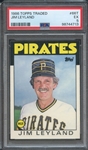 1986 TOPPS TRADED 66T JIM LEYLAND PSA EX 5