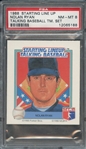 1988 STARTING LINE UP TALKING BASEBALL TEAM SET NOLAN RYAN TALKING BASEBALL TM. SET PSA NM-MT 8