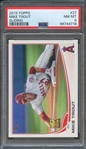 2013 TOPPS 27 MIKE TROUT SLIDING PSA NM-MT 8