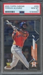 2020 TOPPS CHROME 200 YORDAN ALVAREZ PSA GEM MT 10