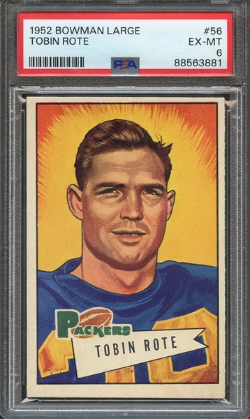 1952 BOWMAN LARGE 56 TOBIN ROTE PSA EX-MT 6