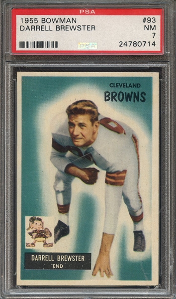 1955 BOWMAN 93 DARRELL BREWSTER PSA NM 7