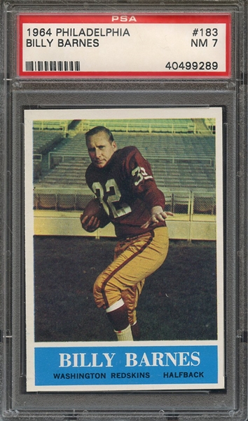 1964 PHILADELPHIA 183 BILLY BARNES PSA NM 7