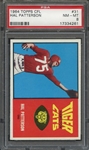 1964 TOPPS CFL 31 HAL PATTERSON PSA NM-MT 8