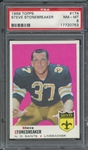 1969 TOPPS 174 STEVE STONEBREAKER PSA NM-MT 8