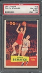 1957 TOPPS 13 DOLPH SCHAYES PSA NM-MT 8 (OC)