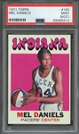 1971 TOPPS 195 MEL DANIELS PSA MINT 9 (OC)