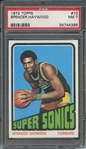 1972 TOPPS 10 SPENCER HAYWOOD PSA NM 7