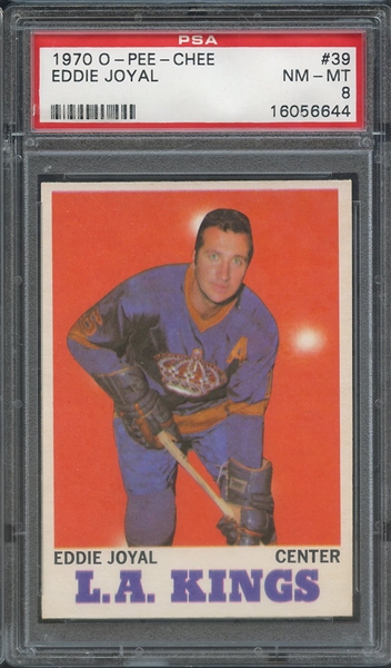 1970 O-PEE-CHEE 39 EDDIE JOYAL PSA NM-MT 8