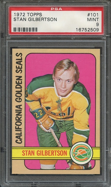 1972 TOPPS 101 STAN GILBERTSON PSA MINT 9