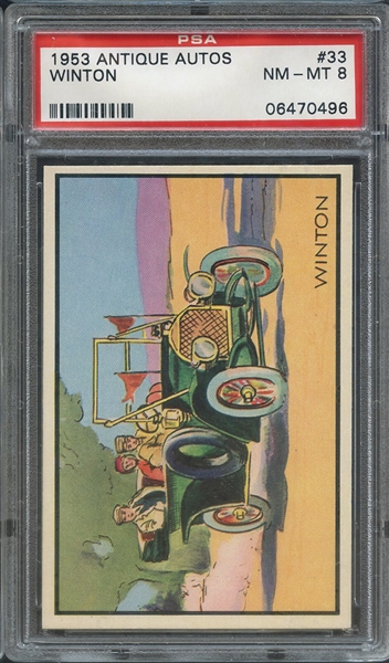 1953 ANTIQUE AUTOS 33 WINTON PSA NM-MT 8