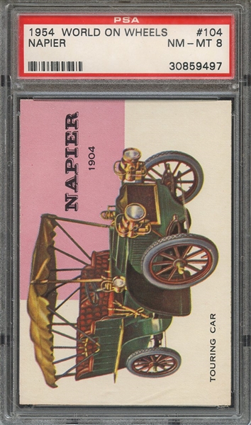 1954 WORLD ON WHEELS 104 NAPIER PSA NM-MT 8