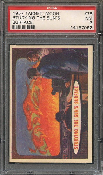 1957 TARGET: MOON 78 STUDYING THE SUN'S SURFACE PSA NM 7