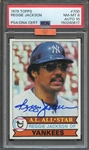 1979 TOPPS 700 SIGNED REGGIE JACKSON PSA NM-MT 8 PSA/DNA AUTO 10 MBA BRONZE