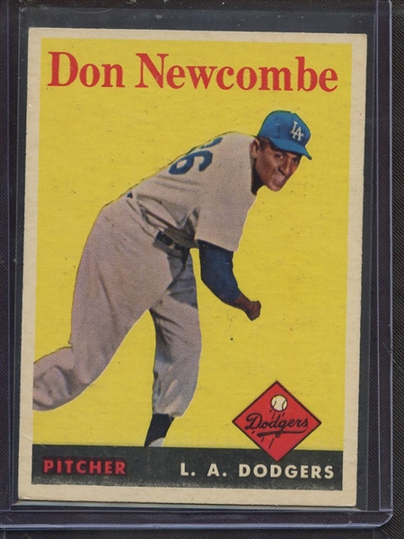 1958 TOPPS 340 DON NEWCOMBE VG-EX