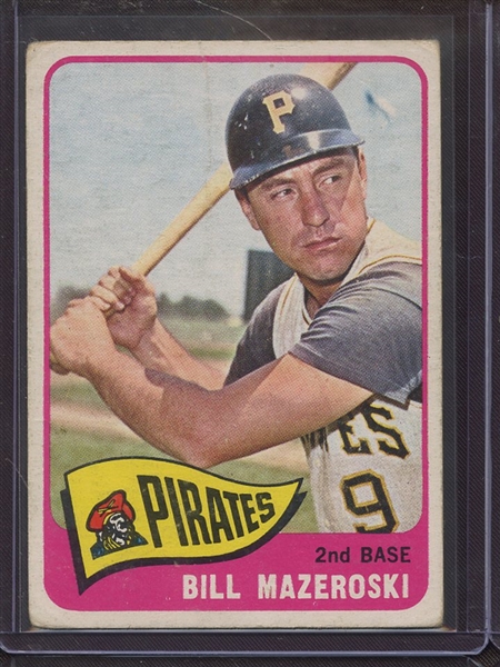 1965 TOPPS 95 BILL MAZEROSKI GOOD