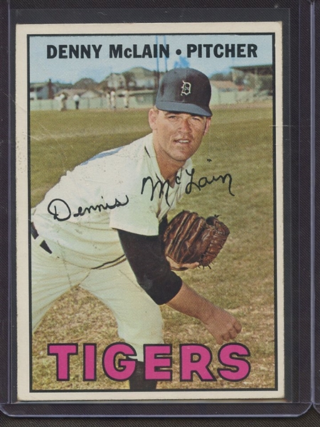 1967 TOPPS 420 DENNY MCLAIN VG-EX