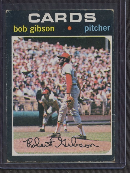 1971 TOPPS 450 BOB GIBSON VG