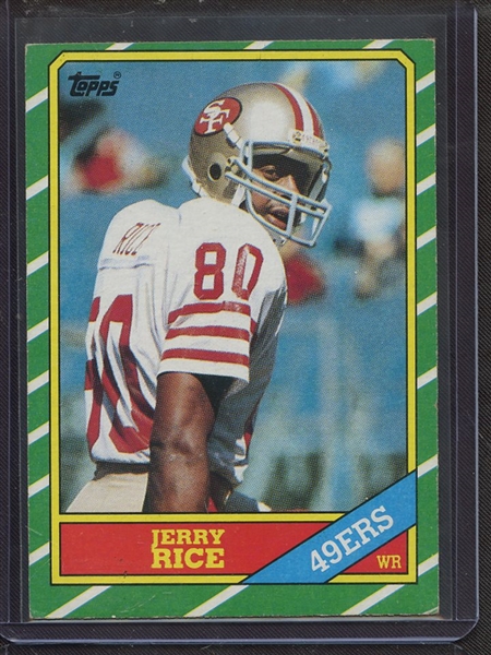 1986 TOPPS 161 JERRY RICE RC VG-EX