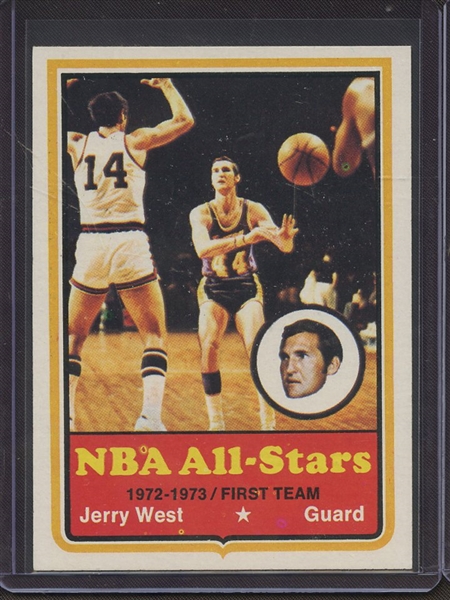 1973 TOPPS 100 JERRY WEST ALL STAR NM