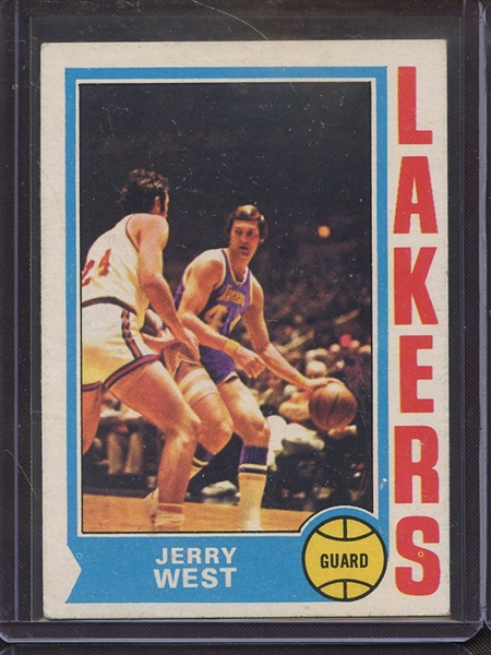 1974 TOPPS 176 JERRY WEST VG-EX