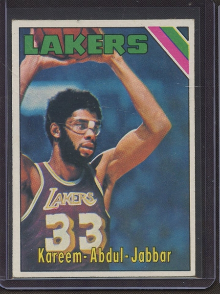1975 TOPPS 90 KAREEM ABDUL JABBAR EX