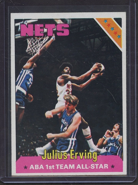 1975 TOPPS 300 JULIUS ERVING NM