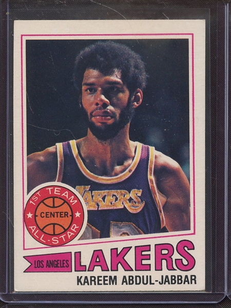 1977 TOPPS 1 KAREEM ABDUL JABBAR EX