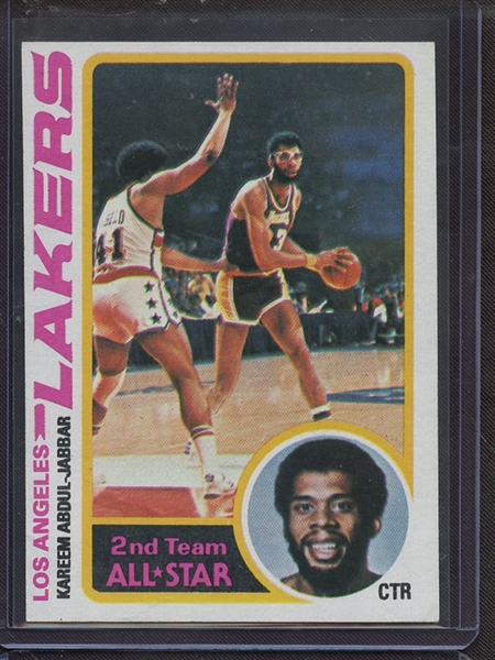 1978 TOPPS 110 KAREEM ABDUL JABBAR EX