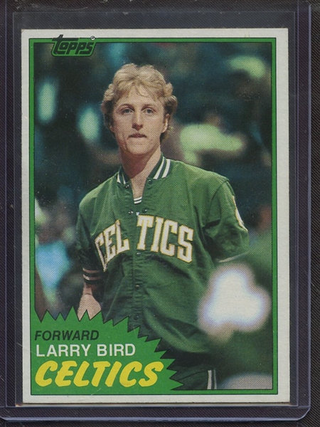 1981 TOPPS 4 LARRY BIRD EX